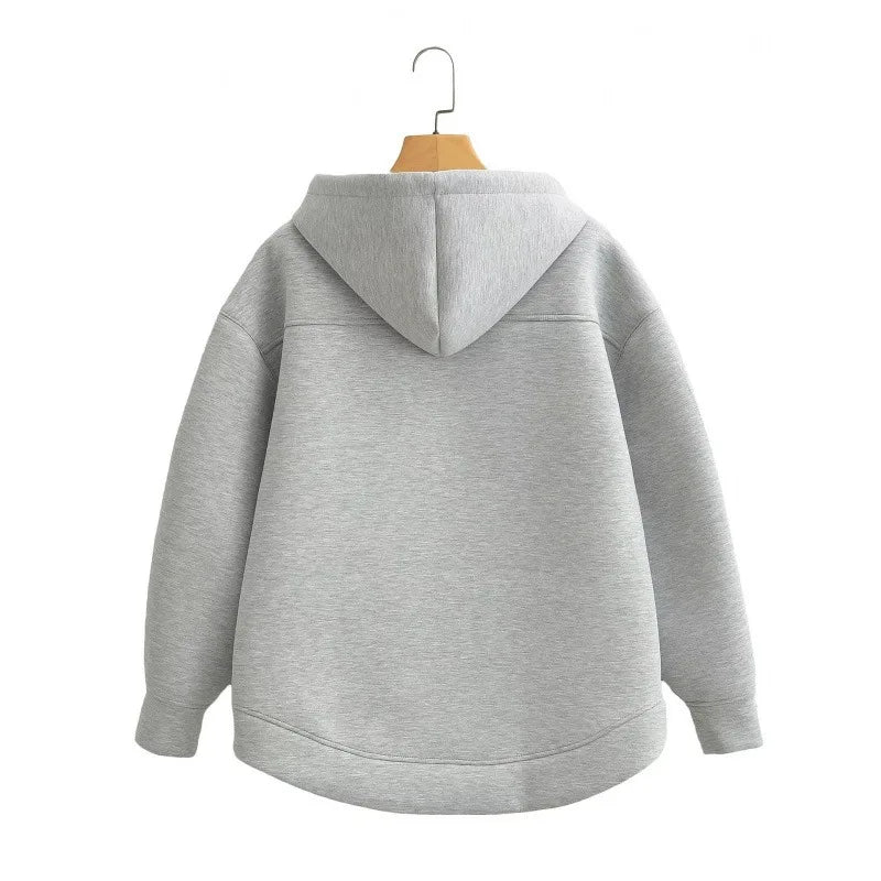 Sweat à capuche femme avec zip