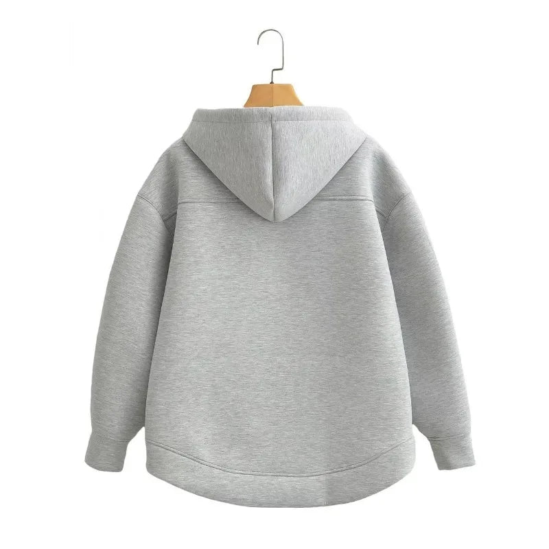 Sweat à capuche femme avec zip