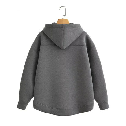 Sweat à capuche femme avec zip