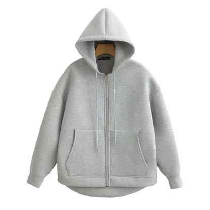 Sweat à capuche femme avec zip