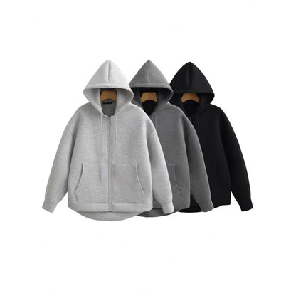 Sweat à capuche femme avec zip
